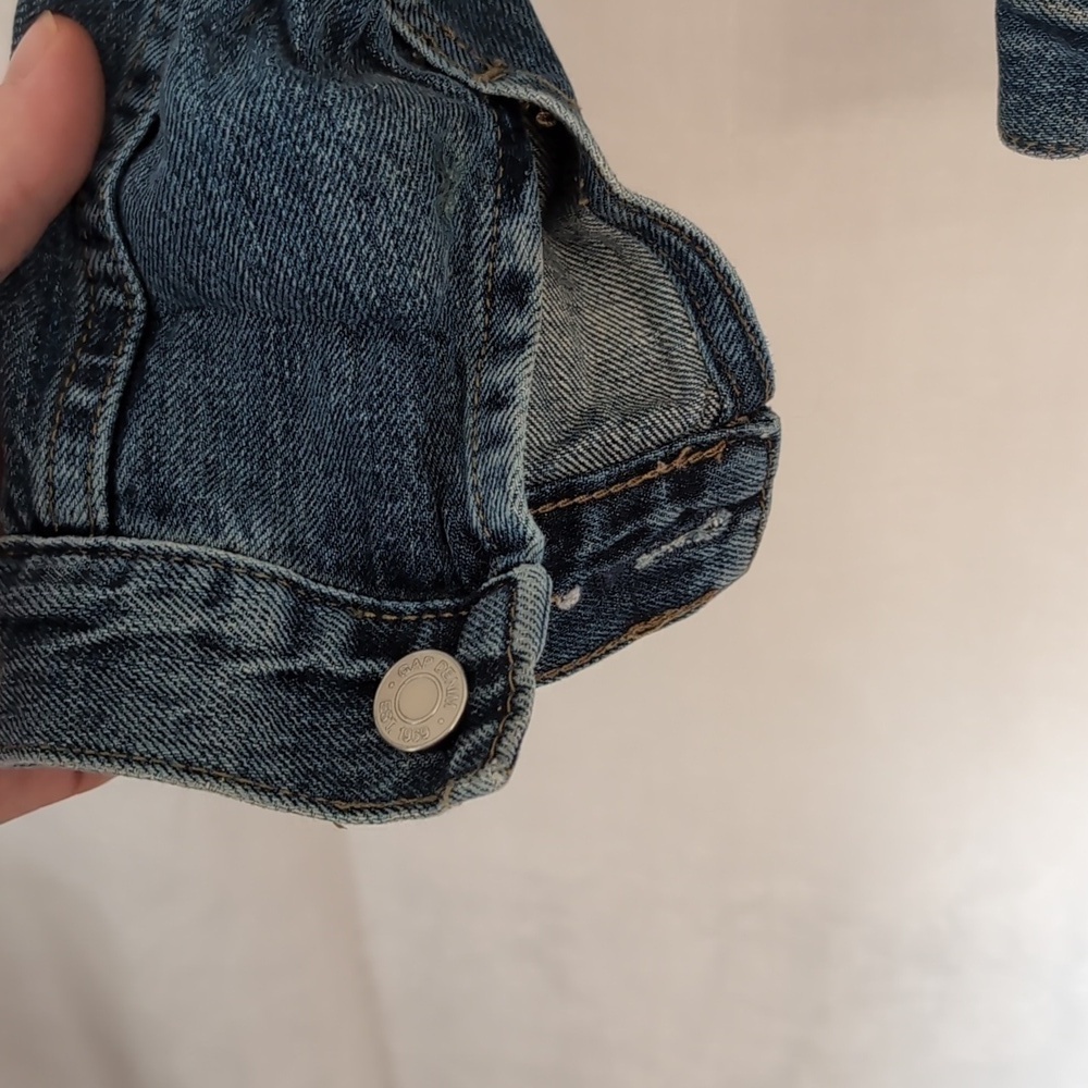 Gap Blue Denim Button Up Jacket Size Small - Picture 4 of 6